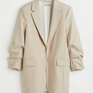 H&M gathered-sleeve Jacket